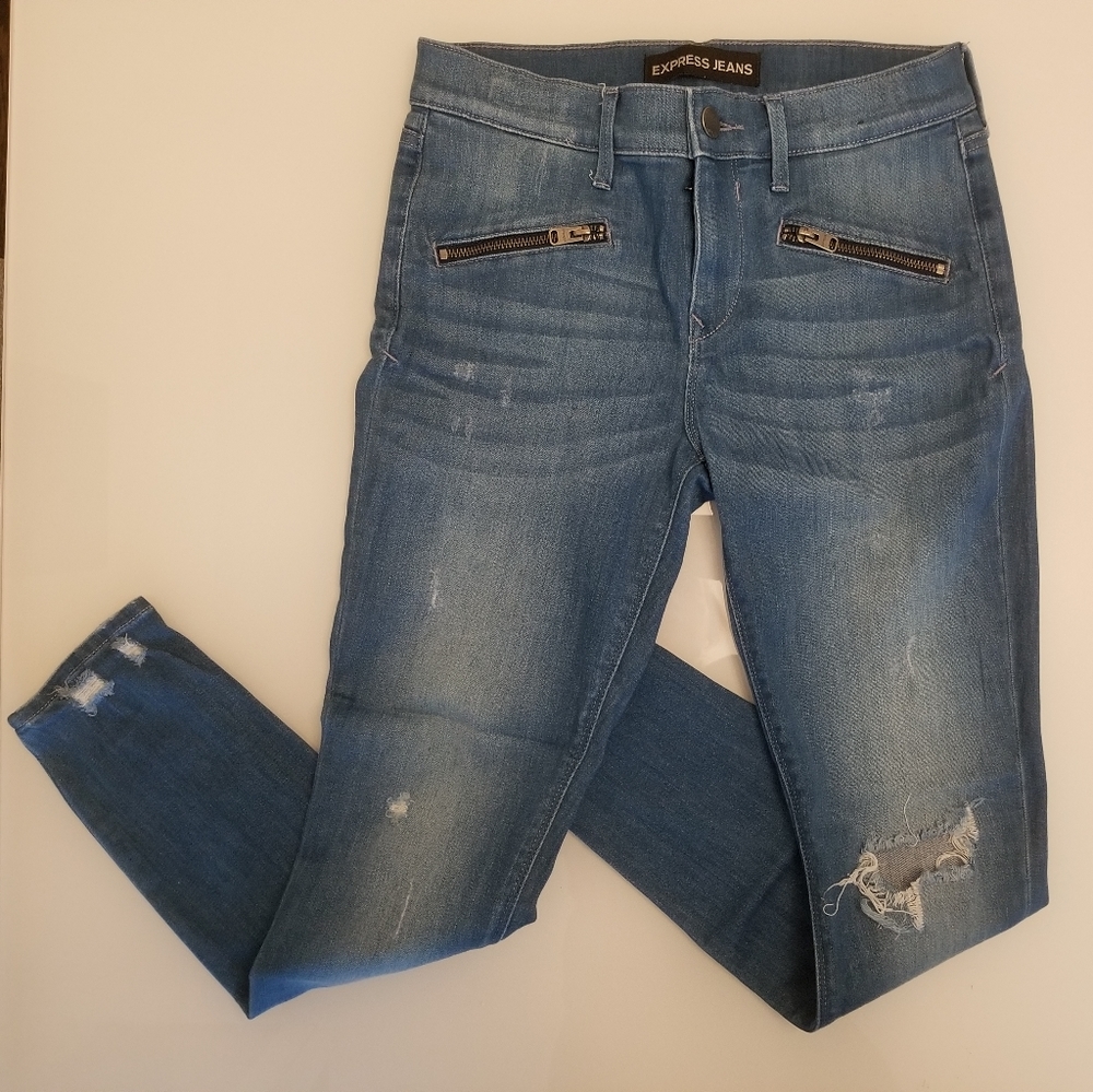Express Mid Rise Jeans